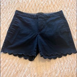 Banana Republic Scalloped Edge Navy Shorts